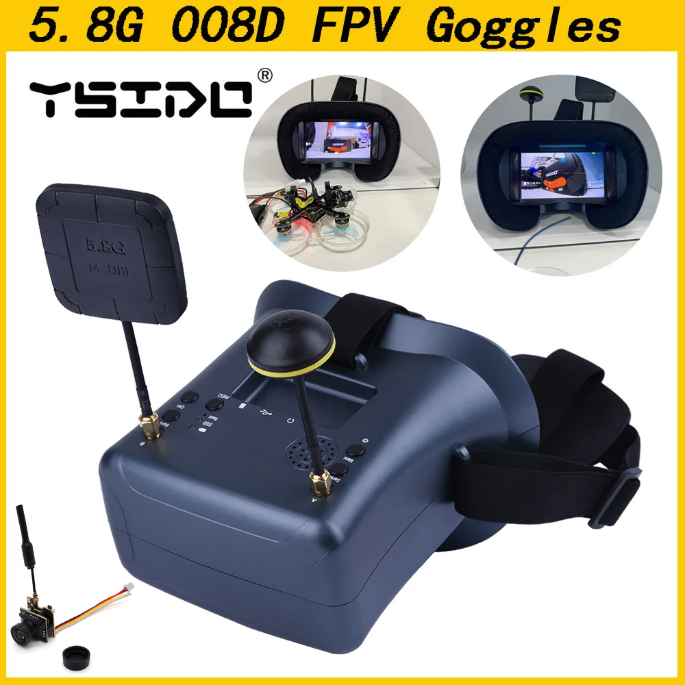 008D 5.8G 40CH 4.3 Inch 800*48 - Skyzone Cobra X V2 Fpv Goggles recension och pris